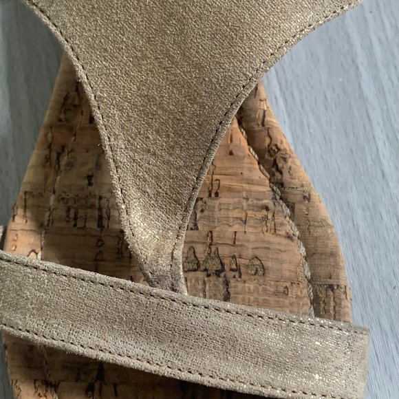 Donald J. Pliner Donni Cork Wedge Sandals 6.5 - Picture 5 of 10